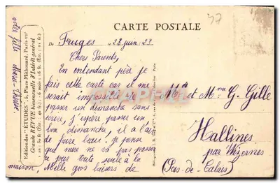 Zamek Chenonceaux (Indre-et-Loire) — Zbudowany w 1315 roku, przebudowany przez Franciszka I, a następnie przez Philiberta Delorme dla Diany z Poitiers — wydawca Cliche N.D. — Rewers