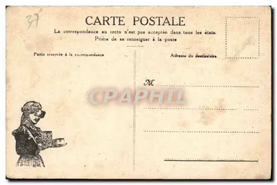 Chenonceaux (Indre-et-Loire) — Zamek w Chenonceaux na rzece Cher po restauracji — Photo Monuments Historiques — Rewers