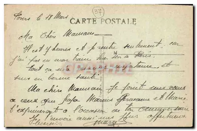 Tours (I.-et L.) — A Catedral de Saint-Gatien — A. P. — Verso