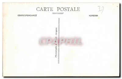 Loches (Loir-et-Cher) — Wejście do Królewskiego Zamek — A. B. — Rewers