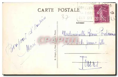 Amboise (I.-et-L.) — Zamek (fasada południowo-zachodnia) — A.P. Zamek — Rewers