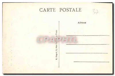 Amboise — O Castelo (lado Noroeste) — A.P. n°28 — Verso