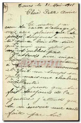 Tours — Panoramiczny widok ku stacji z wież katedry — LL. n° 218 — Rewers
