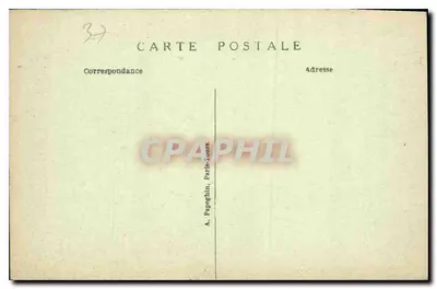 Azay-le-Rideau — Pałac Narodowy (Zabytek historyczny) XVI wiek — Façada Wschodnia — A. P. — Rewers