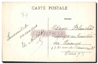 Chenonceaux — O Castelo — A Fachada Oriental — Edit. Galeries Modernes — Verso