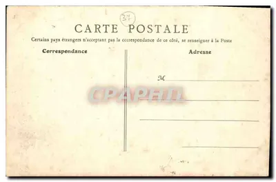 Zamek Chenonceau — Façada zachodnia, strona zachodnia — B.F., Paryż — Rewers
