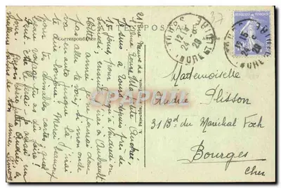 Tours (Loira) — Panoramiczny widok na Loirę — A. P. — Rewers