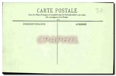 Chenonceaux — Zamek — Zachodnia fasada widziana z ogrodu — LL. 22 — Rewers