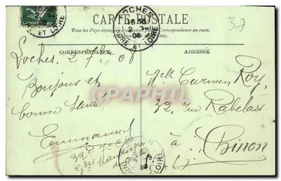 Loches — Porte des Cordeliers — LL. n°29 — Rewers