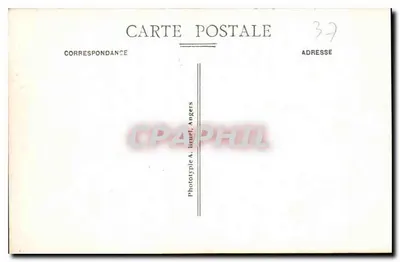 Loches (Loir-et-Cher) — La Porte des Cordeliers — Phototype A. Bruel, Angers — Rückseite