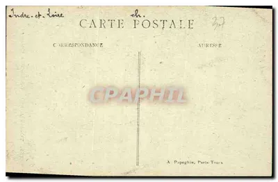 Tours (Indre-et-Loire) — Porta della Sacristia della Cattedrale — A.P. — Verso