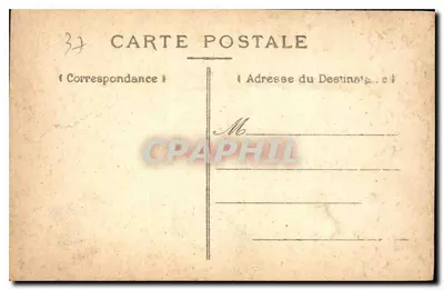 Zamek Chenonceaux — widok zamku nad rzeką Cher — Wyd. H. D. — Rewers