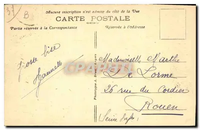 Tours (I. e L.) - O Palácio de Justiça — A. B. Phototype A. Bruet - Aigars — Verso