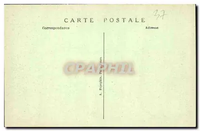 Azay-le-Rideau (Indre-et-Loire) — Pałac Narodowy (Zabytek) z XVI wieku — Wejście do Parku — Rewers