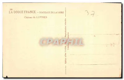 Zamek w Luynes — Loira — Wydawnictwo Art YVON, Paryż — Rewers