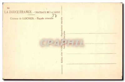 लोचेस के किला — पूर्व भित्ति — कला संस्करण यवॉन, पेरिस — पीछे