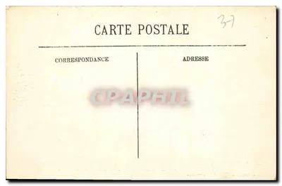 Loches — Ogólny widok ku Królewskiemu Zamkowi — LL — Rewers