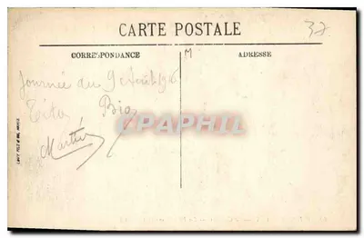 Chenonceaux — O Castelo — A Fachada Oriental — LL. n°10 — Verso
