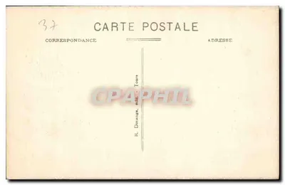 Amboise (Indre-et-Loire) — Camino decorato — R. Dorange, edito a Tours — Verso