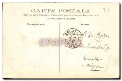 Ussé, por Rigny (Indre-et-Loire) — O castelo — Vista geral — G B 1 — Grand Bazar Tours — Verso