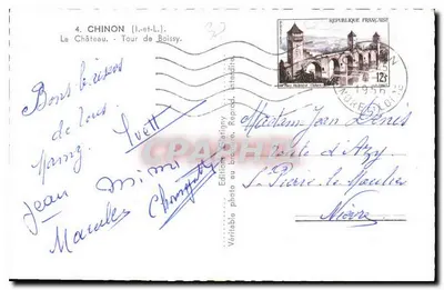Chinon (Indre-et-Loire) — Tour de Boissy — Éditions Clafigny — Rückseite