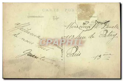 Chenonceau (Loire-et-Loire) — Zamek (strona północna) — Thomas Bohier, A.P. nr 39 — Rewers