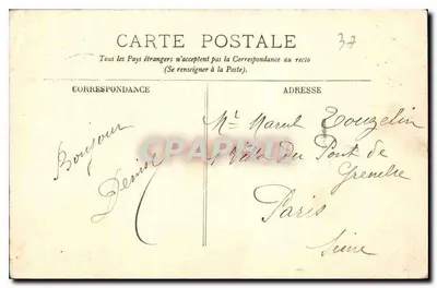 Loches — Zamkowy Pałac. Całość fasady — LL. — Rewers