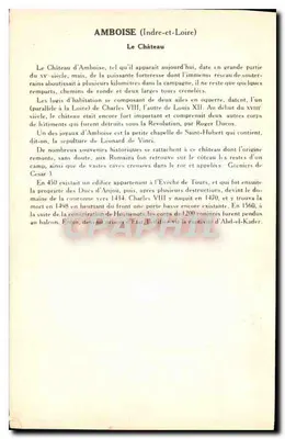 Amboise — Zamek — Kolekcja Solution Pautanberge, 1. seria — Rewers