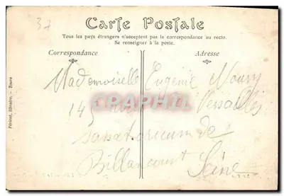 Tours — Most Kamieniany — wydawca Perceau, nr 37 — Rewers