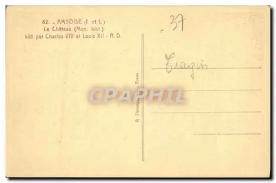 Amboise — Zamek — R. Dorange — Rewers