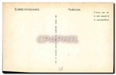 Langeais — Het Kasteel — De binnenkant van de gevel en de Kerk — LL — Achterkant