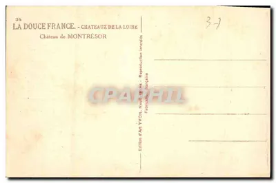 Kasteel van Montrésor — Loire — Uitgave van Kunst YVON — Achterkant