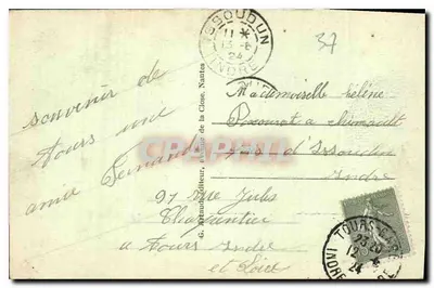 Tours - Teatr Miejski zbudowany w 1890 — G. Maududiteur, wydawca, nr 26 — Rewers