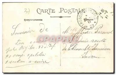 Tours (Loire-et-Loire) — Panorama Wieży Charlemagne, Bazyliki Świętego Martyna i zachodniej części miasta — A.P. — Rewers