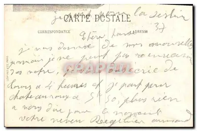 Tours (Loire-et-Cher) — Katedra Świętego Gatiana z dwiema wieżami — wydawca Lévy Frères, Paryż — Rewers