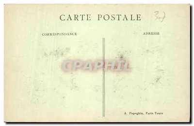 Tours (Indre-et-Loire) — Muzeum i Katedra Świętego Gatiana (strona południowa) — A.P. n°116 — Rewers