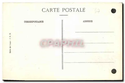 Amboise (Loire-et-Loire) - Widok zamku z wyspy Saint-Jean — Série de Luxe - J. R. N. — Rewers