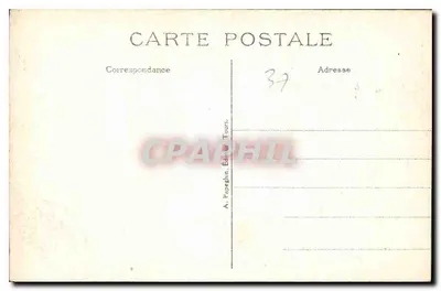Amboise (Loire-et-Loire) — Wewnętrzna część Wieży Rycerzy (XV wiek) — A.P. nr 9 — Rewers