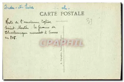 La Basilica di San Martino a Tours — editore A. Papagin, n° 32 — Verso