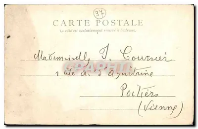 Castelo de Loches — Torre de Menagem — editor Paris, n° 720 — Verso