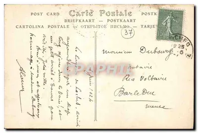 Loches (Indre-et-Loire) — Pałac królewski, brama Cordeliers i kolegiata św. Ours — ND Phot. — Rewers