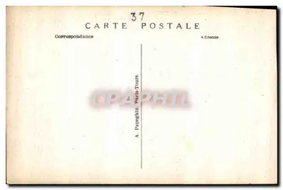 Azay-le-Rideau — Castillo Nacional — Fachada Sureste — A.P. (editor) — Reverso