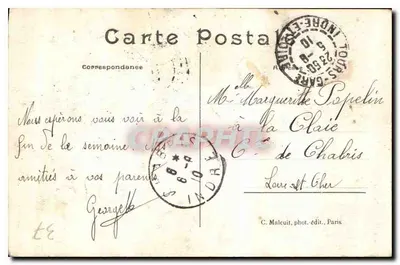 Tours — Basilique Saint-Martin — C. Malcuit, phot.édit., Paris — Rewers
