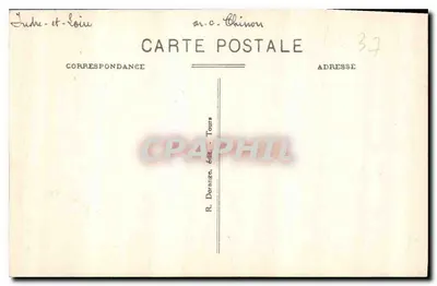 Candés (Indre-et-Loire) — Wnętrze kościoła (dolna część wschodnia) — R. Dornage, wyd. Chinon — Rewers