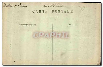 Candés (Indre-et-Loire) — Wnętrze portalu kościoła Świętego Martyna, szczegół architektury z XI wieku — P. M. Priou, fot. Chinen — Rewers
