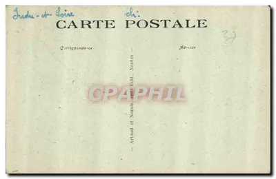 Tours — Ogólny widok ku Świętemu Symforianowi, na pierwszym planie Kaszern Guise — Artaud et Nozais, Nantes — Rewers