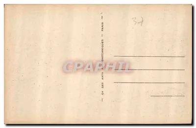 Tours — Widok ogólny — ND.30 — Zamek i most nad Loarą — Wydawca: Château des Arts Photomécaniques, Paryż — Rewers