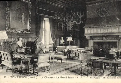 Montrésor (I-et-L) - O Castelo - O Grande Salão - A.P.