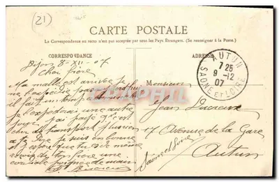 Dijon — Plac Zbrojny — L. V., wyd. n°21 — Rewers