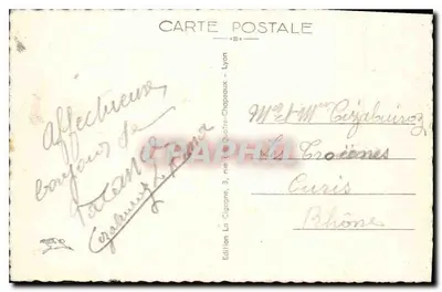 Capela dos EVAUX - Vale do Petit-Bornand — Edição La Cigogne, Lyon, n° 13812 B — Verso